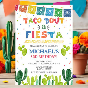 Taco Bout a Fiesta Invitation   Birthday Invite