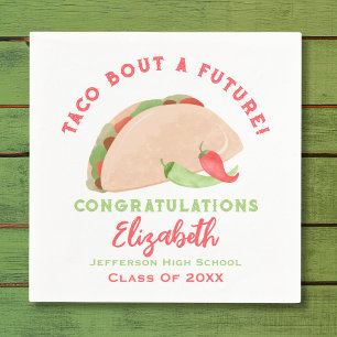 Taco Bout A Future Fiesta Graduation Napkins
