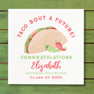 Taco Bout A Future Fiesta Graduation Napkins
