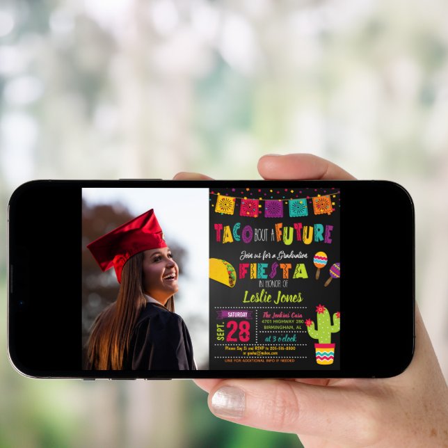Taco Bout a Future Graduation Invitation - Photo (Front Digital)