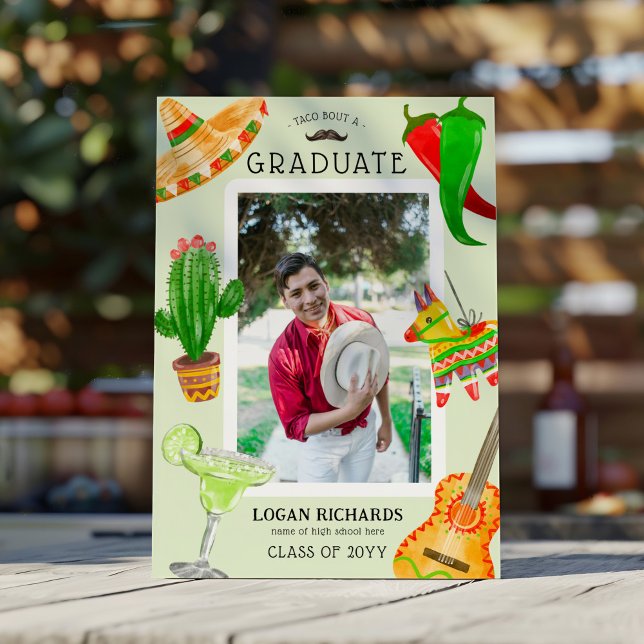 Taco bout a Graduate' Mexican Graduation Announcement (Creator Uploaded)