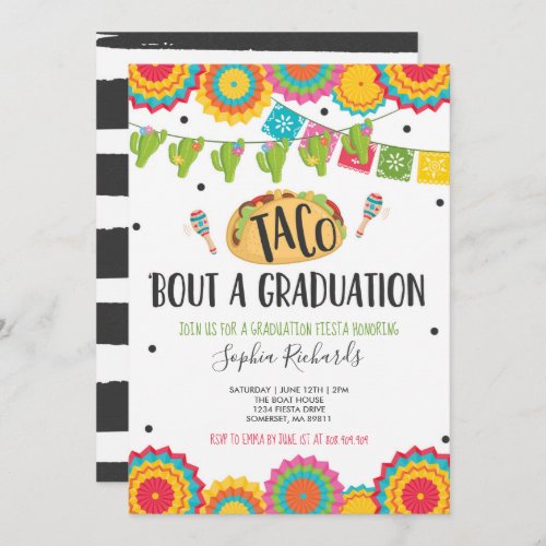 Taco Bout A Graduation Fiesta Graduation Party Invitation