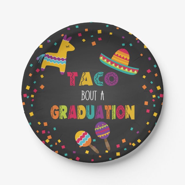 Taco Bout a Graduation Plate (Front)