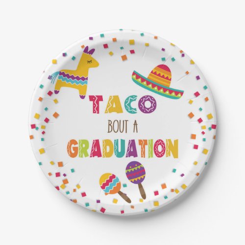Taco Bout a Graduation Plate _ White