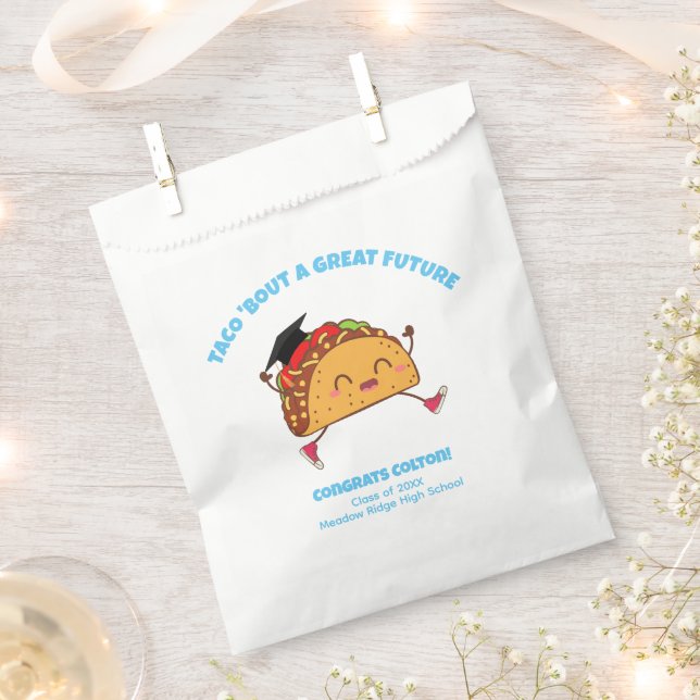 Taco Bout a Great Future Graduation Party Favor Bag (Clipped)