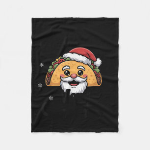 Taco ‘bout A Merry Christmas Food Puns Mexican San Fleece Blanket