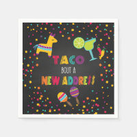 Taco Bout a New Address Napkin