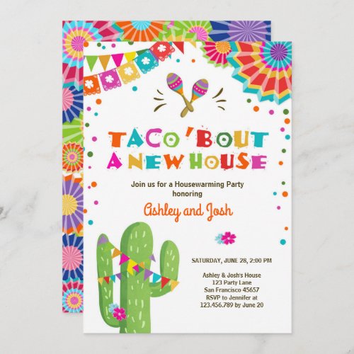 Taco Bout A New House Fiesta Housewarming Party Invitation