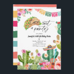 Taco 'Bout A Party 30th Birthday Fiesta Cactus Invitation<br><div class="desc">Taco 'Bout A Party 30th Birthday Fiesta Cactus Invitation 
All designs are © PIXEL PERFECTION PARTY LTD</div>