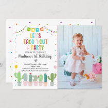 Taco Bout A Party Cactus Fiesta Birthday Invitation