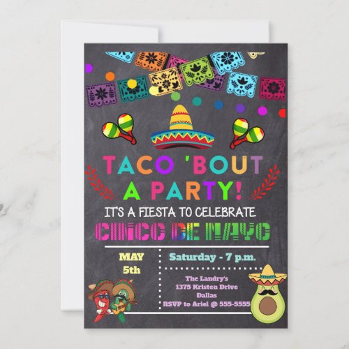 Taco Bout A Party Cinco de Mayo Party Invitation