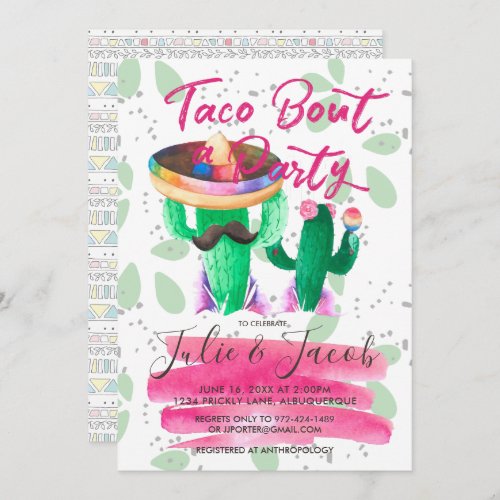 Taco Bout A Party Engagement Party Invitation