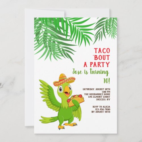 Taco Bout A Party Invitation