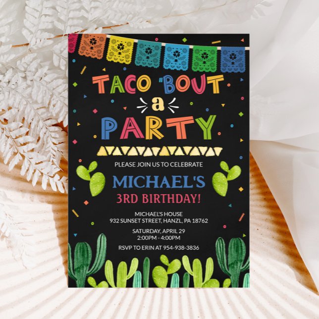 Taco Bout a Party Invitation | Fiesta Birthday (Creator Uploaded)