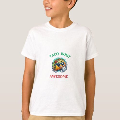 Taco_Bout Awesome Kids graphic tee