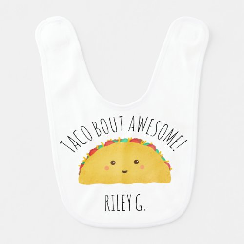 Taco bout awesome new baby gift baby bib