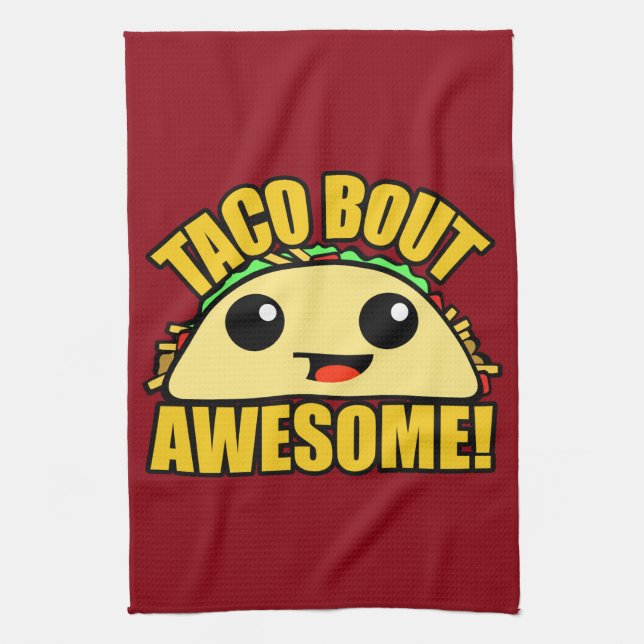 Taco Bout Awesome Towel (Vertical)