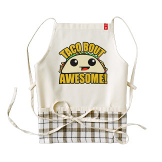 Taco Bout Awesome Zazzle HEART Apron