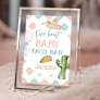 Taco Bout Baby Blue and Pink Taco Bar Sign