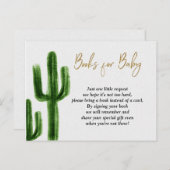 Taco bout baby Cactus Baby Shower Books for Baby Invitation Postcard (Front/Back)