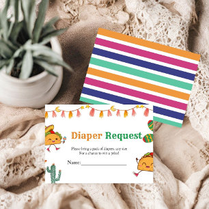 taco bout baby shower game diaper raffle request enclosure card