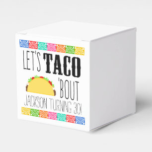 Taco 'Bout Birthday Party Favor Boxes