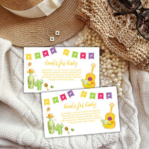Taco 'Bout Cactus Lime Guitar Books Baby Shower Enclosure Card