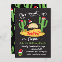 Taco' bout Christmas Fiesta party invitation