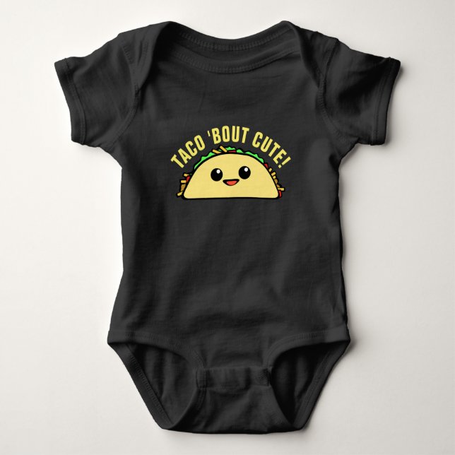Taco Bout Cute Baby Bodysuit (Front)