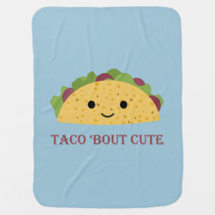 Taco Bout Cute Kawaii Taco Baby Blanket