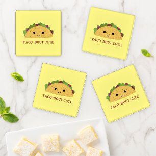 Taco Bout Cute Kawaii Taco Coaster Set