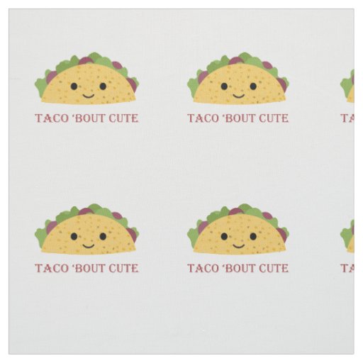 Taco Bout Cute Kawaii Taco Fabric