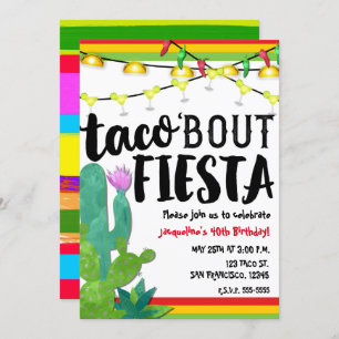 TACO BOUT FIESTA Birthday Party Cinco De Mayo Invitation
