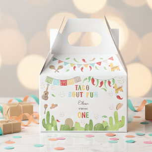 Taco bout' fun fiesta mexican first birthday favor boxes