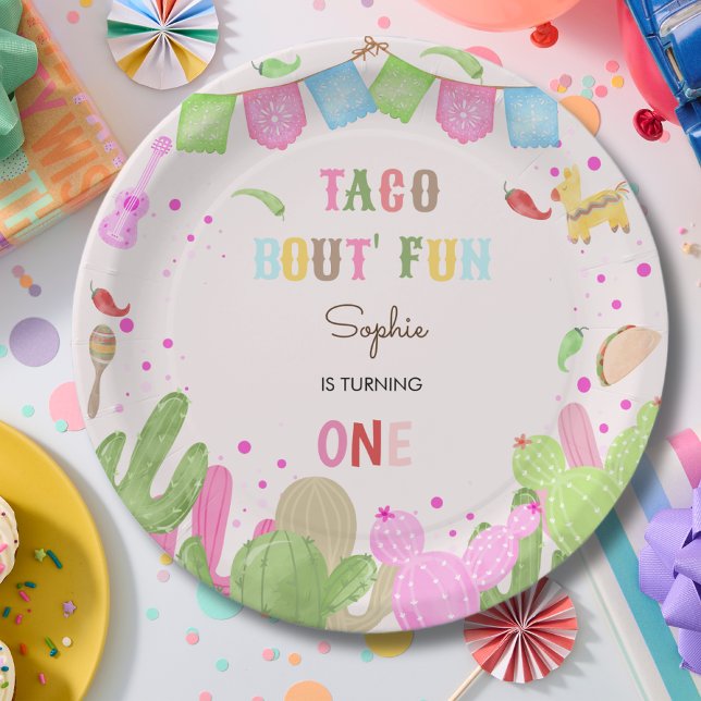 Taco bout fun fiesta mexican first birthday paper plates (Creator Uploaded)