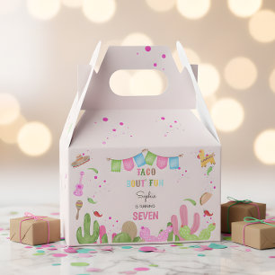 Taco bout fun fiesta mexican girl birthday favor boxes