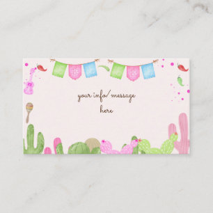 Taco bout fun fiesta mexican kids birthday enclosure card