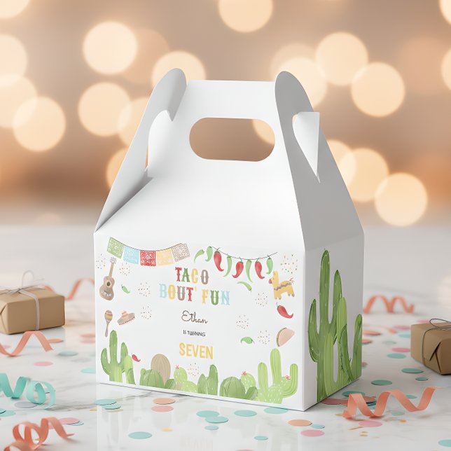 Taco bout' fun fiesta mexican kids birthday favor boxes (Creator Uploaded)