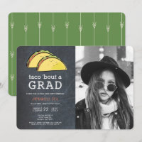Taco Bout GRAD Photo Chalkboard Graduation Party