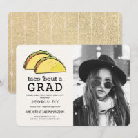 Taco Bout GRAD Photo Gold Virtual Graduation