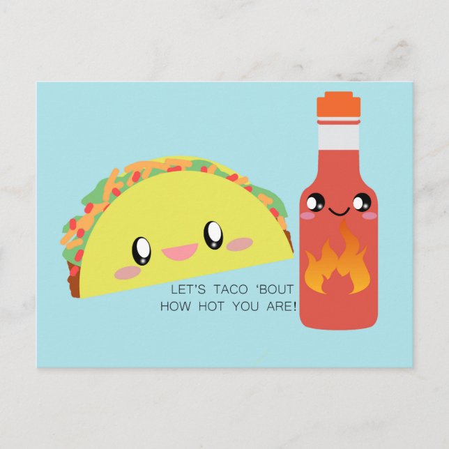 TACO 'bout HOT Postcard (Front)