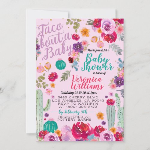 Taco Bout Love Baby Shower Invitation