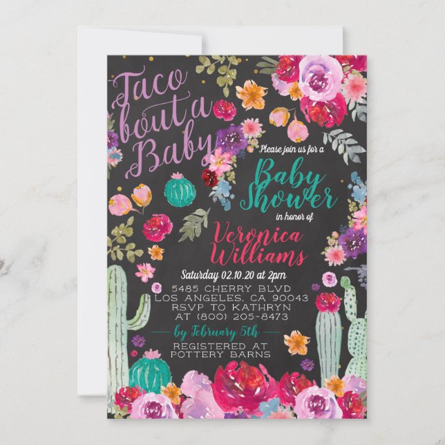 Taco Bout Love Baby Shower Invitation (Front)