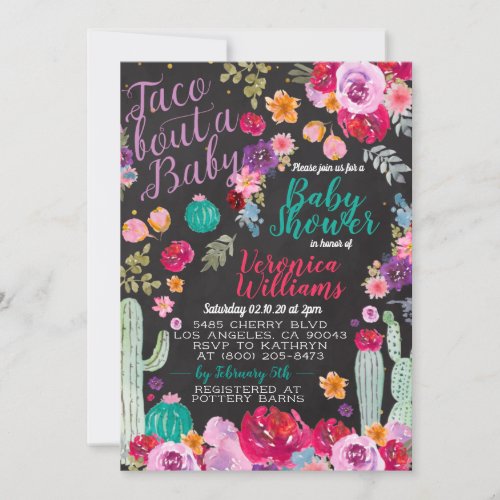 Taco Bout Love Baby Shower Invitation