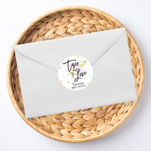 Taco Bout Love Bridal Shower Fiesta  Classic Round Sticker