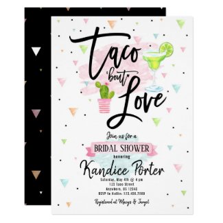 Taco Bout Love Bridal Shower Fiesta Invitation