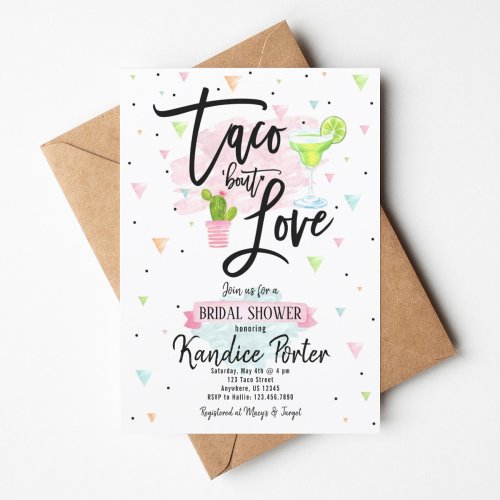 Taco Bout Love Bridal Shower Fiesta Invitation