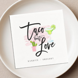 Taco Bout Love Bridal Shower Fiesta Napkins