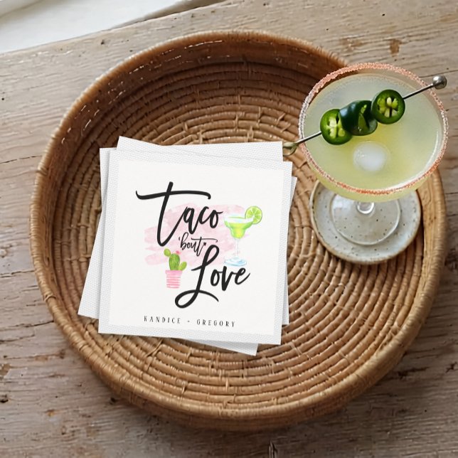 Taco Bout Love Bridal Shower Fiesta  Napkins (Creator Uploaded)