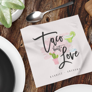 Taco Bout Love Bridal Shower Fiesta Napkins